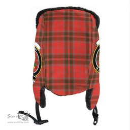 Scottish Grant Weathered Clans Tartan Trapper Hat - Crest Classic Scottish Plaid Tartan Plaid