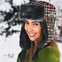Scottish Borthwick Dress Ancient Clans Tartan Trapper Hat - Crest Classic Scottish Plaid Tartan Plaid