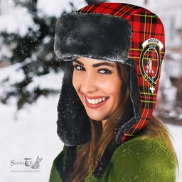 Scottish Brodie Modern Clans Tartan Trapper Hat - Crest Classic Scottish Plaid Tartan Plaid