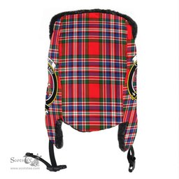 Scottish MacFarlane Modern Clans Tartan Trapper Hat - Crest Classic Scottish Plaid Tartan Plaid