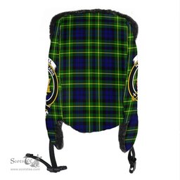 Scottish Campbell of Breadalbane Modern Clans Tartan Trapper Hat - Crest Classic Scottish Plaid Tartan Plaid