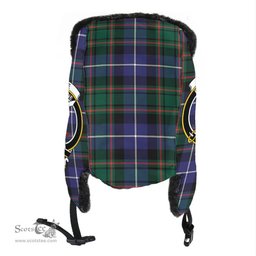 Scottish MacRae Hunting Modern Clans Tartan Trapper Hat - Crest Classic Scottish Plaid Tartan Plaid