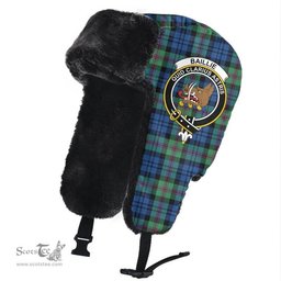 Scottish Baillie Ancient Clans Tartan Trapper Hat - Crest Classic Scottish Plaid Tartan Plaid