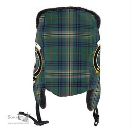 Scottish Kennedy Modern Clans Tartan Trapper Hat - Crest Classic Scottish Plaid Tartan Plaid