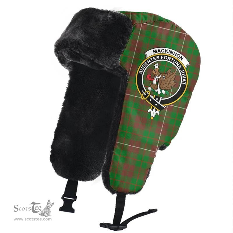 Scottish MacKinnon Hunting Modern Clans Tartan Trapper Hat - Crest Classic Scottish Plaid Tartan Plaid