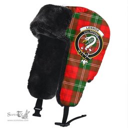 Scottish Lennox Modern Clans Tartan Trapper Hat - Crest Classic Scottish Plaid Tartan Plaid
