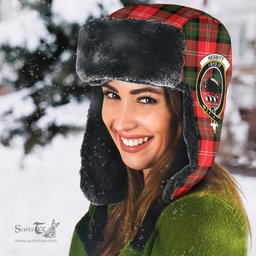 Scottish Nesbitt Modern Clans Tartan Trapper Hat - Crest Classic Scottish Plaid Tartan Plaid
