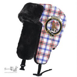 Scottish Boswell Modern Clans Tartan Trapper Hat - Crest Classic Scottish Plaid Tartan Plaid