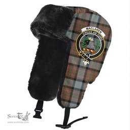 Scottish MacLaren Weathered Clans Tartan Trapper Hat - Crest Classic Scottish Plaid Tartan Plaid