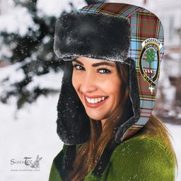Scottish Anderson Ancient Clans Tartan Trapper Hat - Crest Classic Scottish Plaid Tartan Plaid
