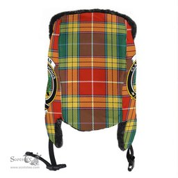 Scottish Buchanan Modern Clans Tartan Trapper Hat - Crest Classic Scottish Plaid Tartan Plaid