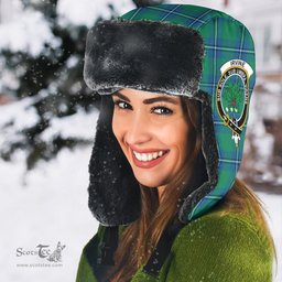 Scottish Irvine Ancient Clans Tartan Trapper Hat - Crest Classic Scottish Plaid Tartan Plaid
