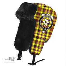 Scottish Jardine Clans Tartan Trapper Hat - Crest Classic Scottish Plaid Tartan Plaid