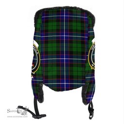 Scottish Russell Modern Clans Tartan Trapper Hat - Crest Classic Scottish Plaid Tartan Plaid