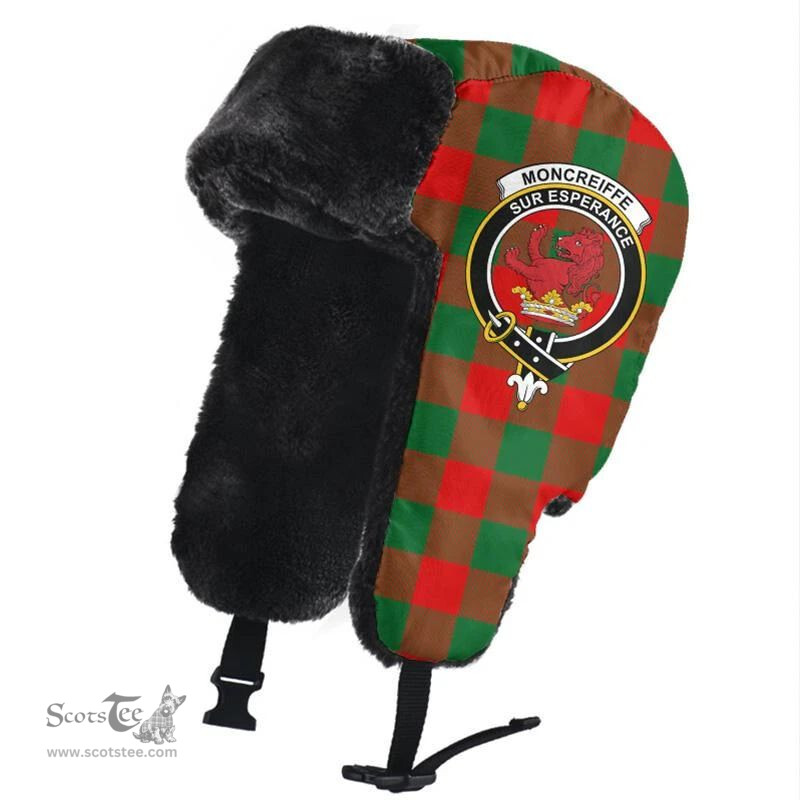 Scottish Moncrieffe Clans Tartan Trapper Hat - Crest Classic Scottish Plaid Tartan Plaid