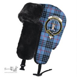 Scottish MacKay Blue Clans Tartan Trapper Hat - Crest Classic Scottish Plaid Tartan Plaid