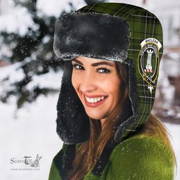 Scottish MacLean Hunting Clans Tartan Trapper Hat - Crest Classic Scottish Plaid Tartan Plaid