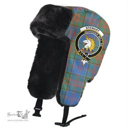 Scottish Stewart of Appin Hunting Ancient Clans Tartan Trapper Hat - Crest Classic Scottish Plaid Tartan Plaid