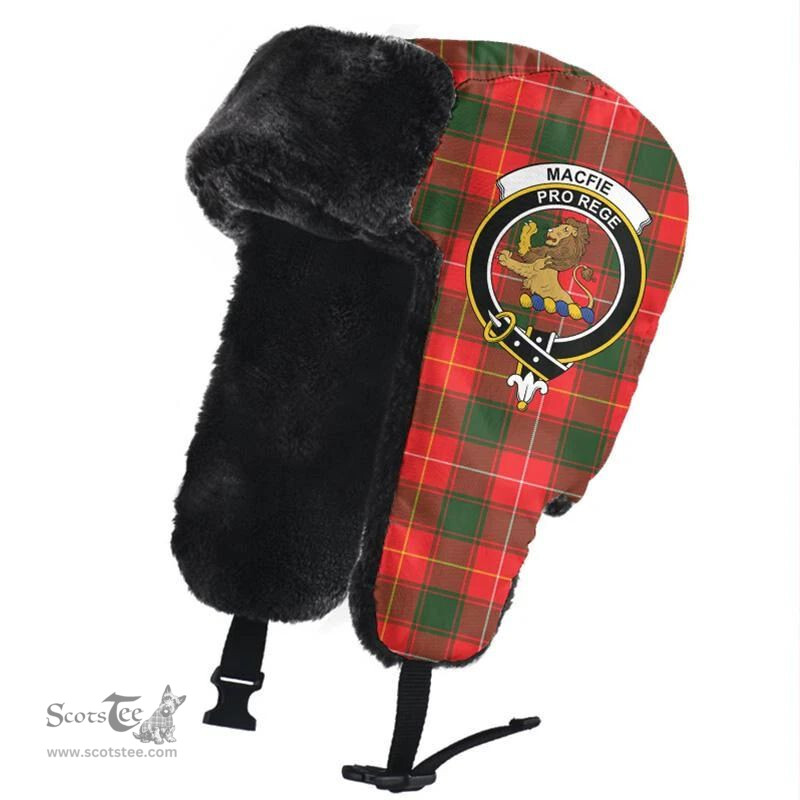 Scottish MacFie Clans Tartan Trapper Hat - Crest Classic Scottish Plaid Tartan Plaid