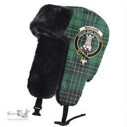 Scottish MacLean Hunting Ancient Clans Tartan Trapper Hat - Crest Classic Scottish Plaid Tartan Plaid