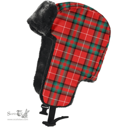 Scottish Stewart (Stuart) of Bute Clan Tartan Trapper Hat - Classic Scottish Plaid Tartan Plaid