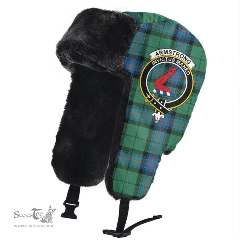Scottish Armstrong Ancient Clans Tartan Trapper Hat - Crest Classic Scottish Plaid Tartan Plaid