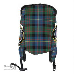 Scottish Cameron of Erracht Ancient Clans Tartan Trapper Hat - Crest Classic Scottish Plaid Tartan Plaid