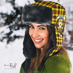 Scottish Jardine Clans Tartan Trapper Hat - Crest Classic Scottish Plaid Tartan Plaid