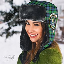 Scottish Murray of Atholl Ancient Clans Tartan Trapper Hat - Crest Classic Scottish Plaid Tartan Plaid