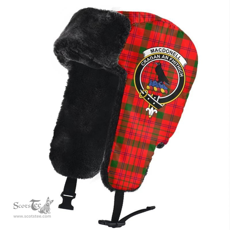 Scottish MacDonnell of Keppoch Modern Clans Tartan Trapper Hat - Crest Classic Scottish Plaid Tartan Plaid