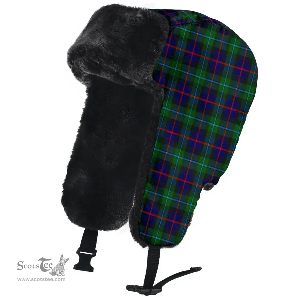 Scottish Campbell of Cawdor Modern Clan Tartan Trapper Hat - Classic Scottish Plaid Tartan Plaid