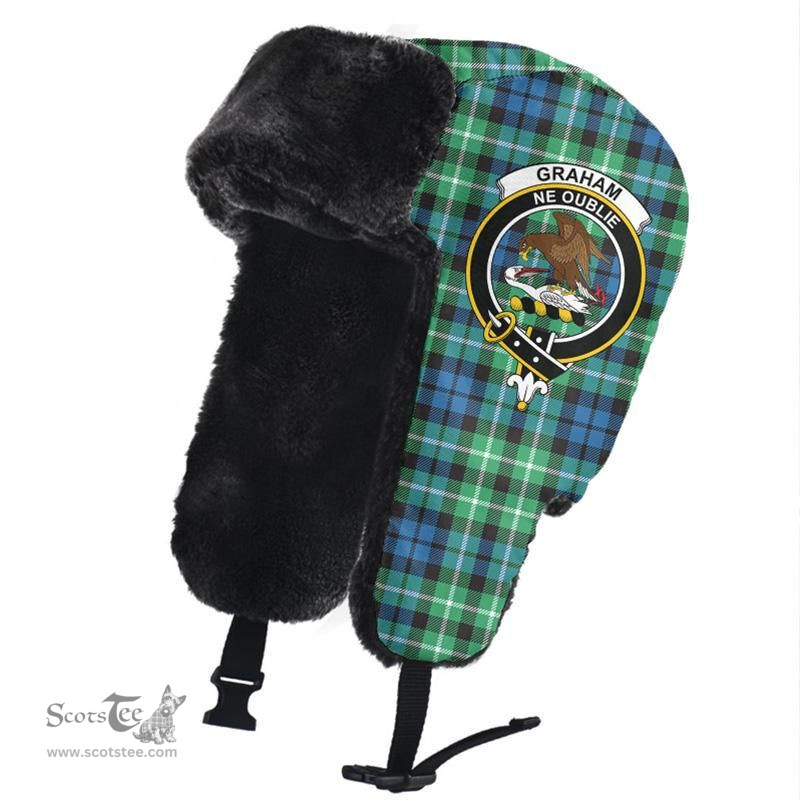 Scottish Graham of Montrose Ancient Clans Tartan Trapper Hat - Crest Classic Scottish Plaid Tartan Plaid