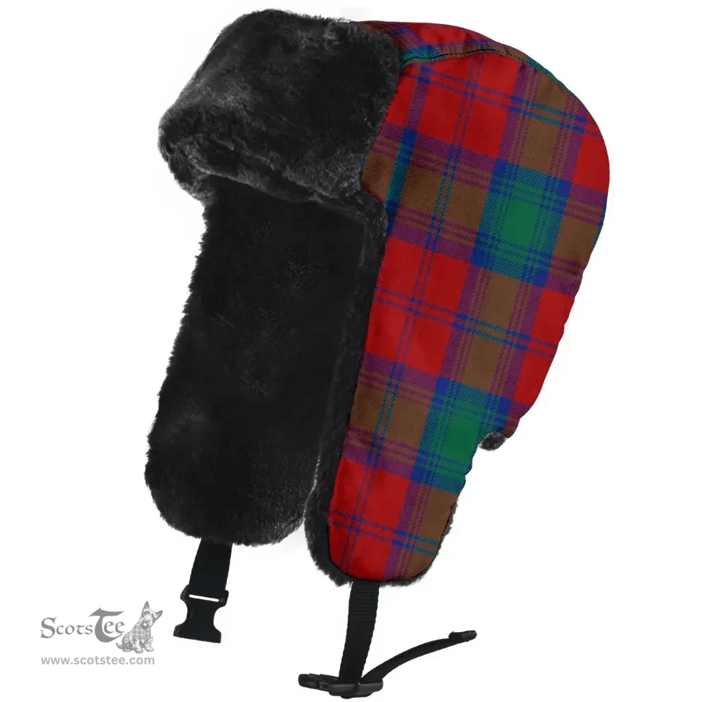 Scottish Fotheringham Modern Clan Tartan Trapper Hat - Classic Scottish Plaid Tartan Plaid