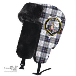Scottish MacRae Dress Modern Clans Tartan Trapper Hat - Crest Classic Scottish Plaid Tartan Plaid