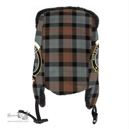 Scottish Gunn Weathered Clans Tartan Trapper Hat - Crest Classic Scottish Plaid Tartan Plaid