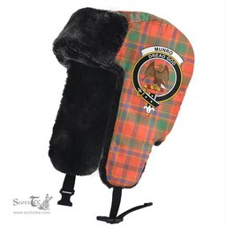 Scottish Munro Ancient Clans Tartan Trapper Hat - Crest Classic Scottish Plaid Tartan Plaid