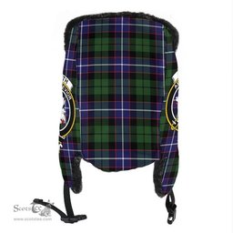 Scottish Galbraith Modern Clans Tartan Trapper Hat - Crest Classic Scottish Plaid Tartan Plaid