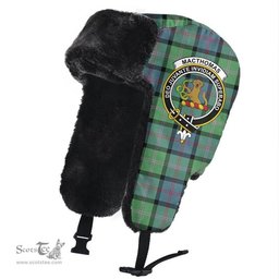 Scottish MacThomas Ancient Clans Tartan Trapper Hat - Crest Classic Scottish Plaid Tartan Plaid