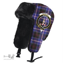 Scottish Dunlop Modern Clans Tartan Trapper Hat - Crest Classic Scottish Plaid Tartan Plaid