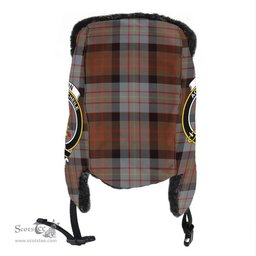 Scottish Cameron of Erracht Weathered Clans Tartan Trapper Hat - Crest Classic Scottish Plaid Tartan Plaid