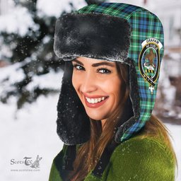 Scottish Graham of Montrose Ancient Clans Tartan Trapper Hat - Crest Classic Scottish Plaid Tartan Plaid