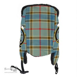 Scottish Balfour Blue Clans Tartan Trapper Hat - Crest Classic Scottish Plaid Tartan Plaid