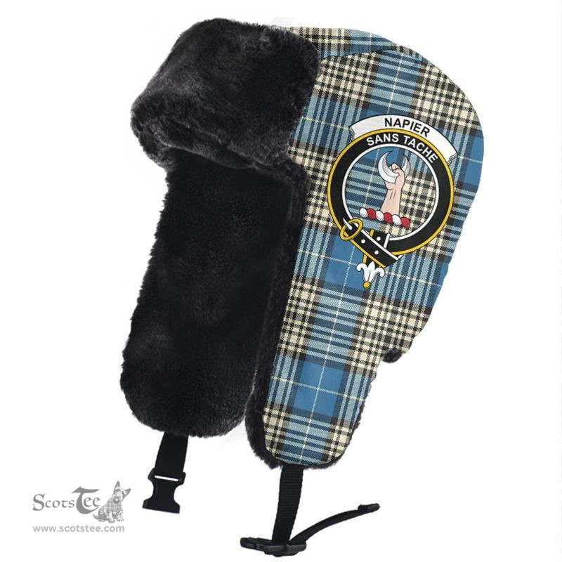 Scottish Napier Ancient Clans Tartan Trapper Hat - Crest Classic Scottish Plaid Tartan Plaid
