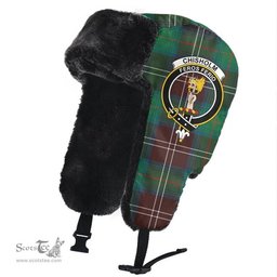Scottish Chisholm Hunting Ancient Clans Tartan Trapper Hat - Crest Classic Scottish Plaid Tartan Plaid