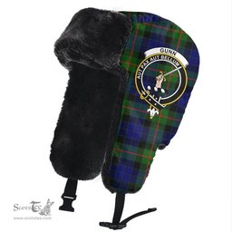 Scottish Gunn Modern Clans Tartan Trapper Hat - Crest Classic Scottish Plaid Tartan Plaid