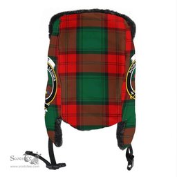 Scottish Stewart Atholl Modern Clans Tartan Trapper Hat - Crest Classic Scottish Plaid Tartan Plaid