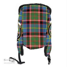 Scottish Stirling & Bannockburn District Clans Tartan Trapper Hat - Crest Classic Scottish Plaid Tartan Plaid