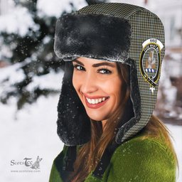Scottish Haig Check Clans Tartan Trapper Hat - Crest Classic Scottish Plaid Tartan Plaid