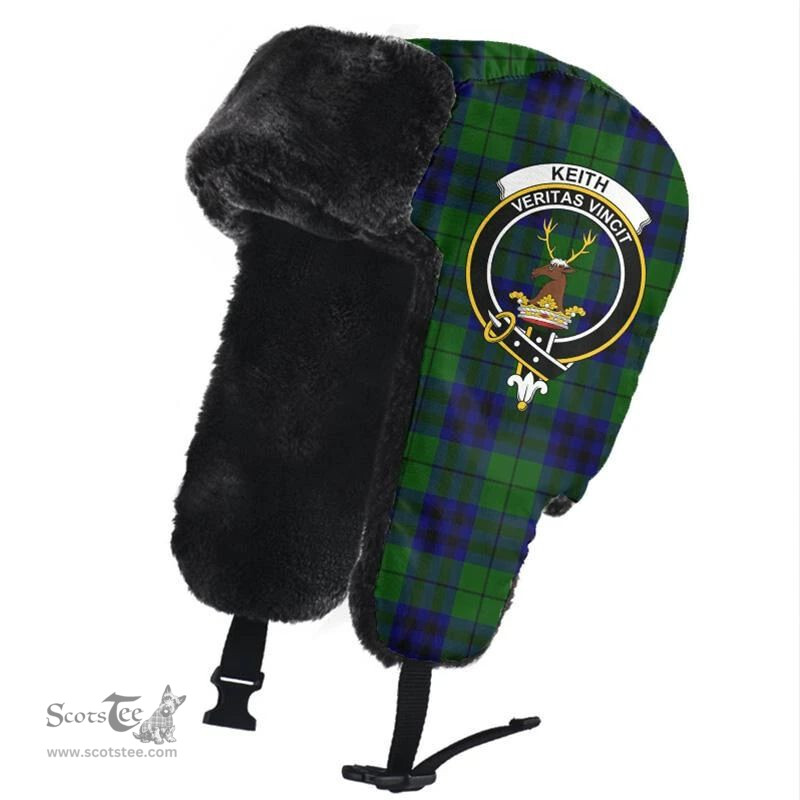 Scottish Keith Modern Clans Tartan Trapper Hat - Crest Classic Scottish Plaid Tartan Plaid