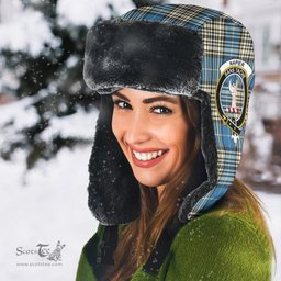 Scottish Napier Ancient Clans Tartan Trapper Hat - Crest Classic Scottish Plaid Tartan Plaid